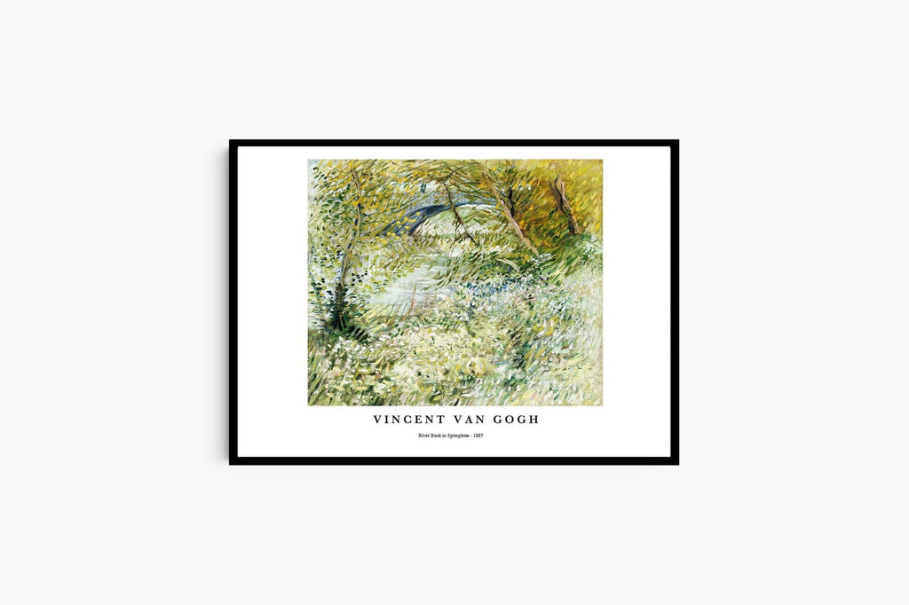 "Vincent Van Gogh - River Bank in Springtime Poster"