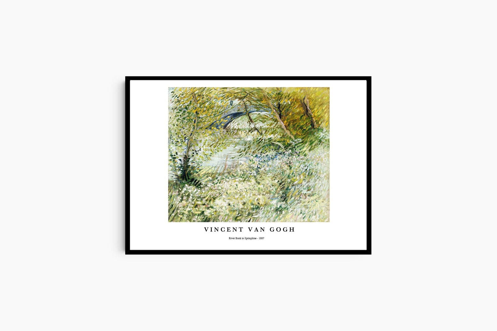 "Vincent Van Gogh - River Bank in Springtime Poster"