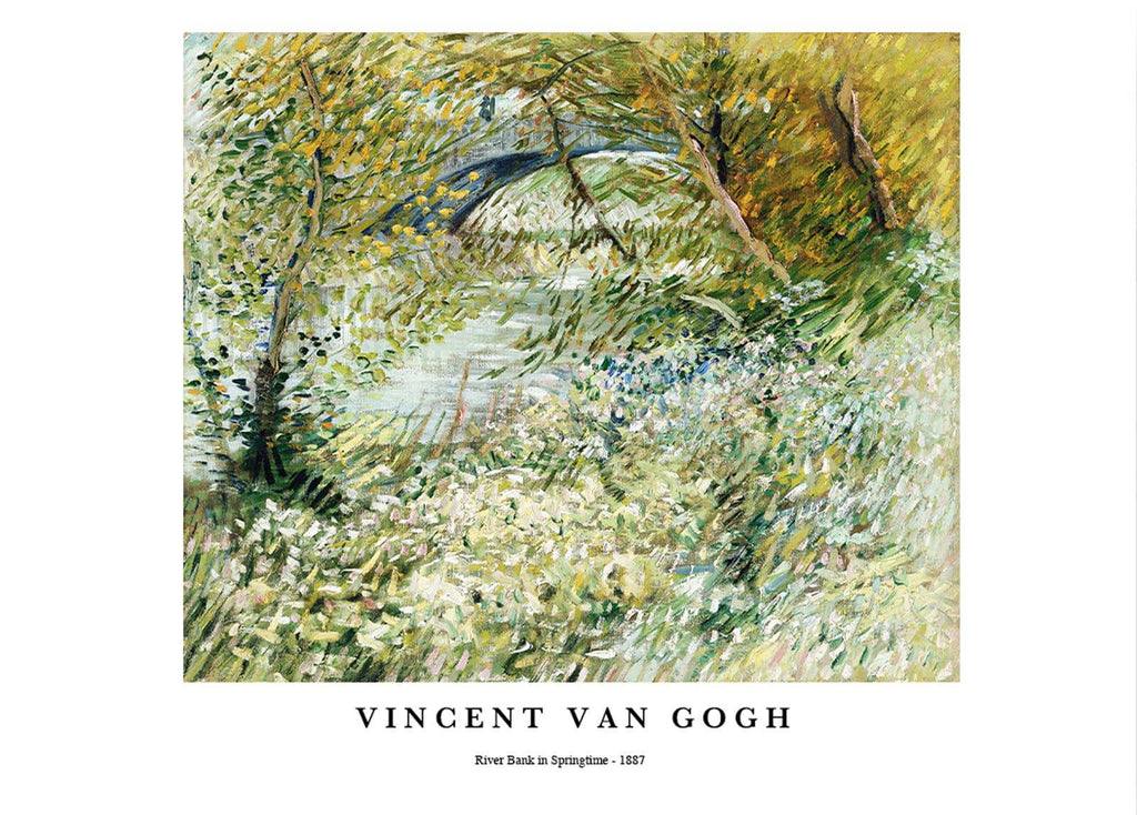 "Vincent Van Gogh - River Bank in Springtime Poster"