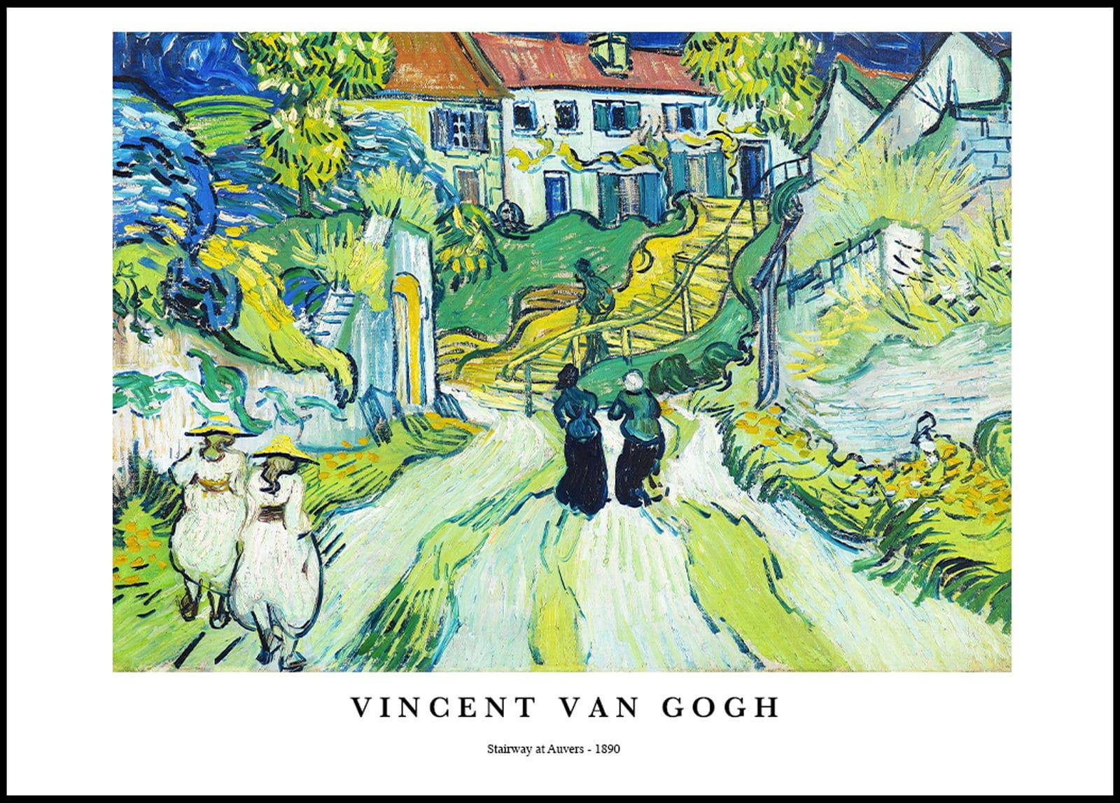 "Vincent Van Gogh - Stairways at Auvers Poster"