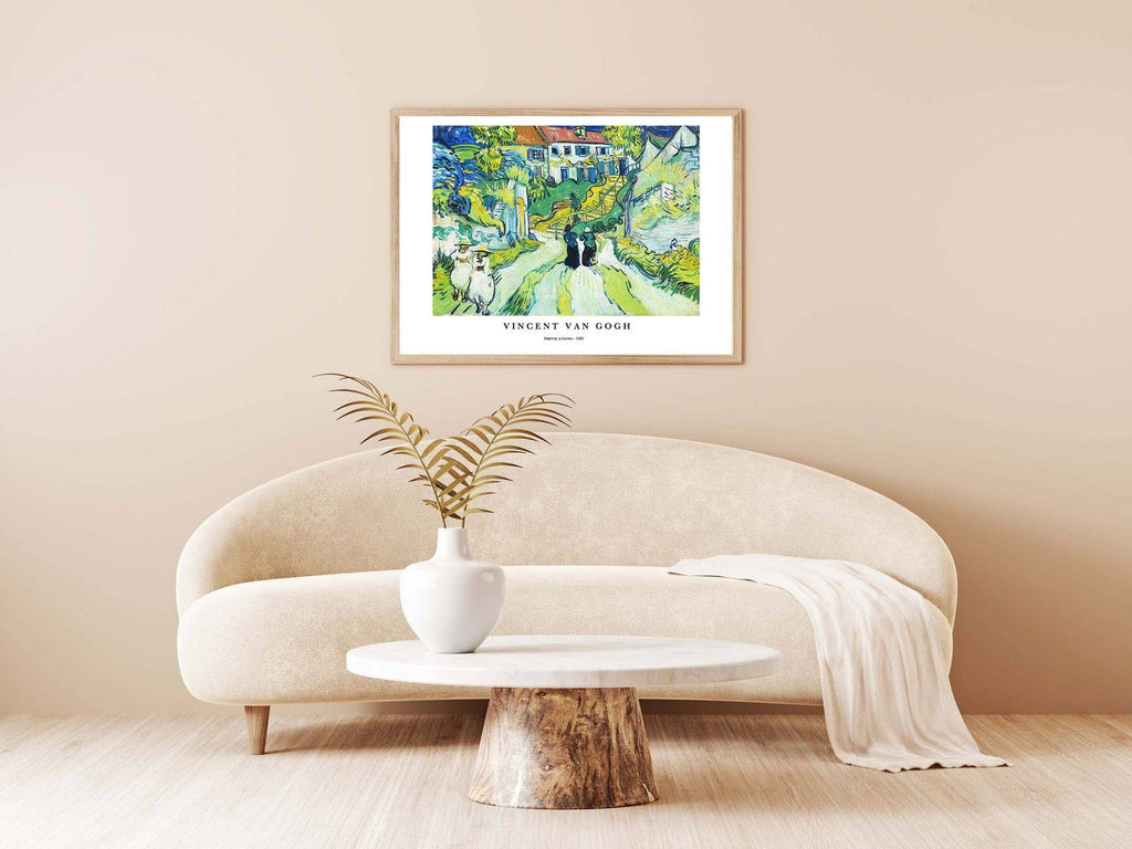 "Vincent Van Gogh - Stairways at Auvers Poster"