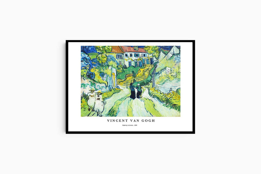 "Vincent Van Gogh - Stairways at Auvers Poster"