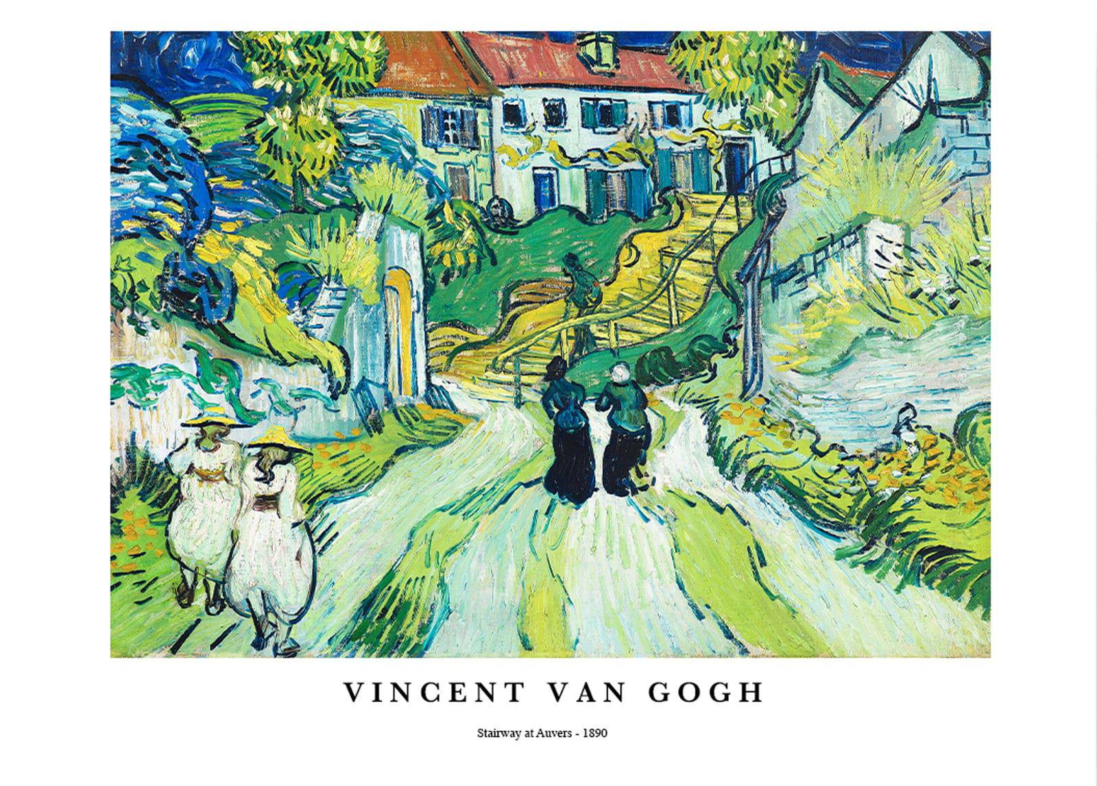"Vincent Van Gogh - Stairways at Auvers Poster"