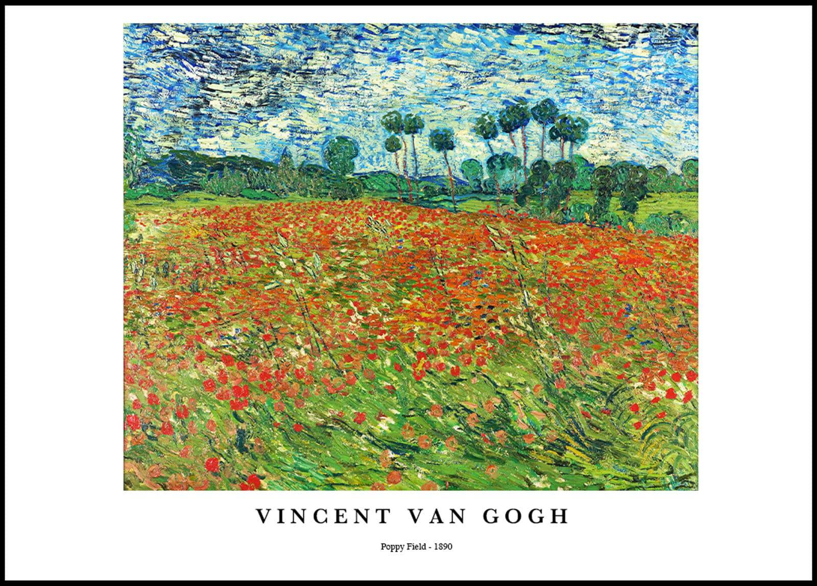 "Vincent Van Gogh - Poppy Field Poster"