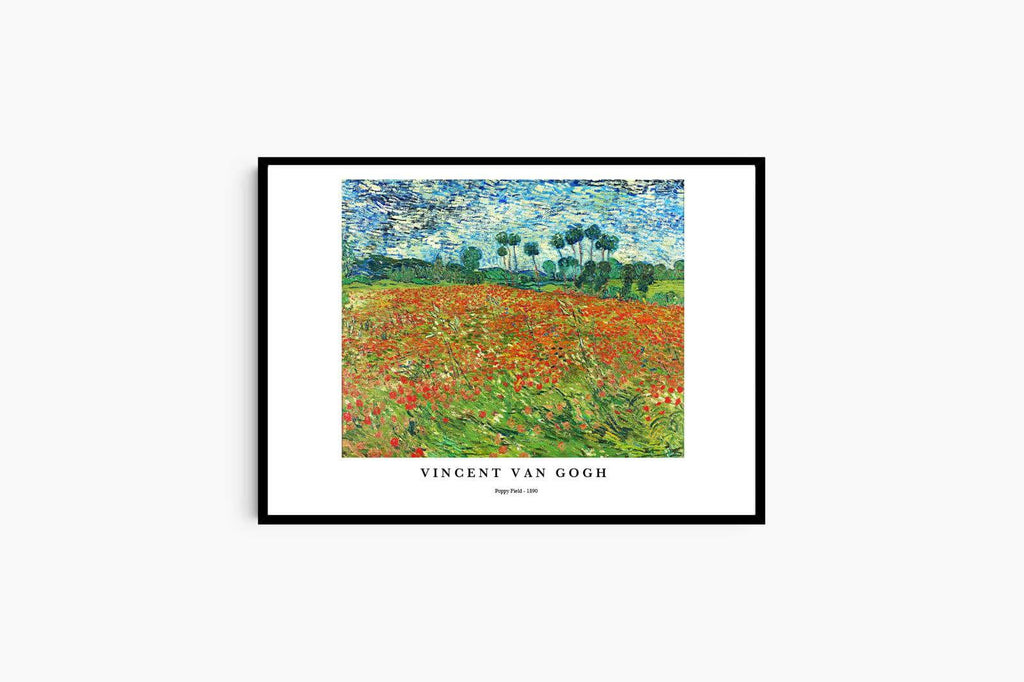 "Vincent Van Gogh - Poppy Field Poster"
