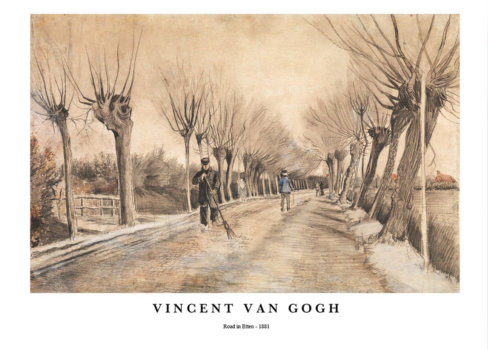 "Vincent Van Gogh - Road in Etten Poster"