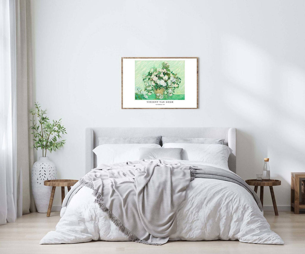 "Vincent Van Gogh - Vase with Pink Roses Poster"