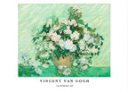 "Vincent Van Gogh - Vase with Pink Roses Poster"