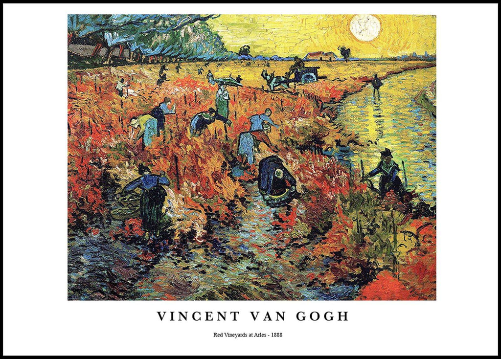 "Vincent Van Gogh - Red Vineyards at Arles Poster"