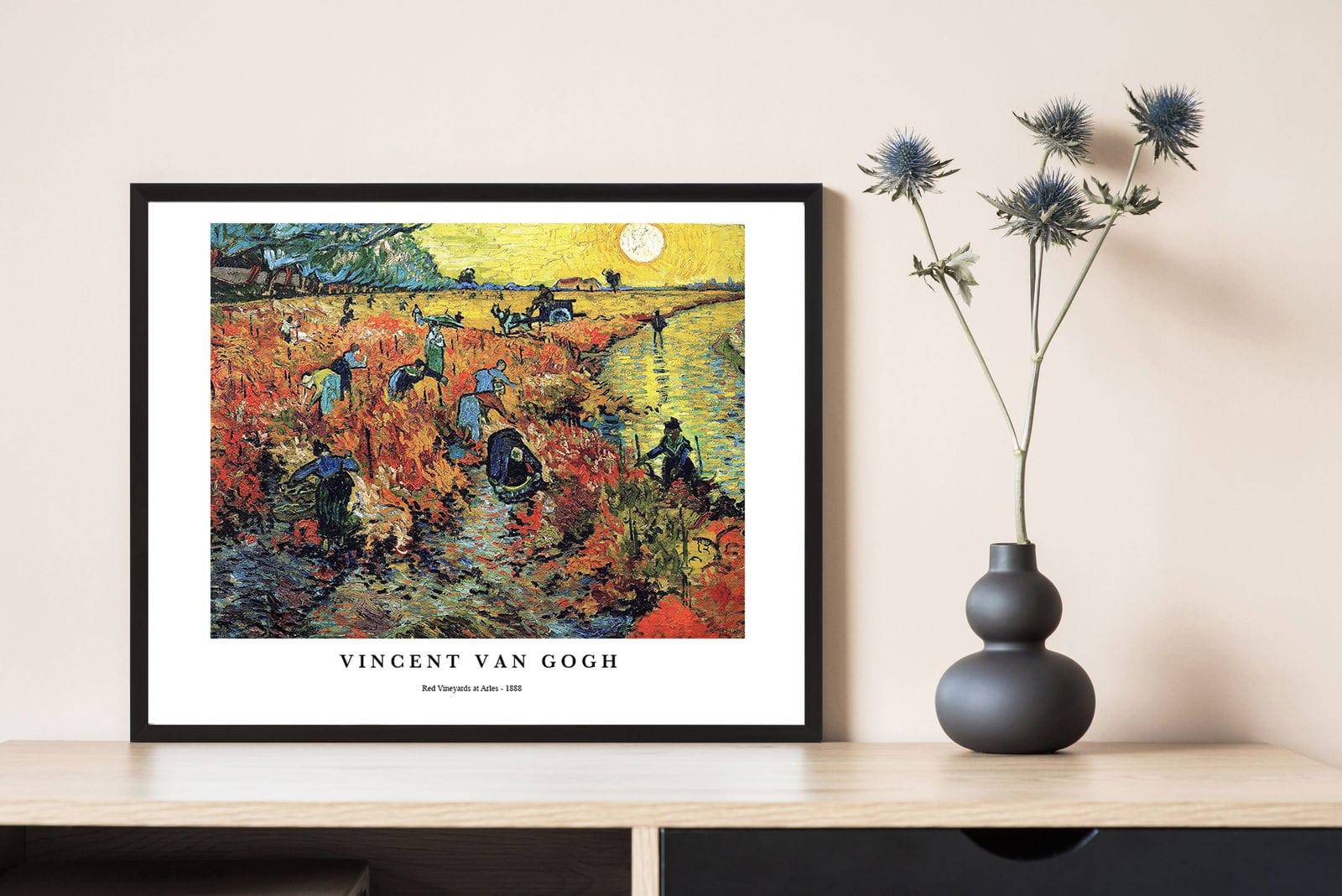 "Vincent Van Gogh - Red Vineyards at Arles Poster"