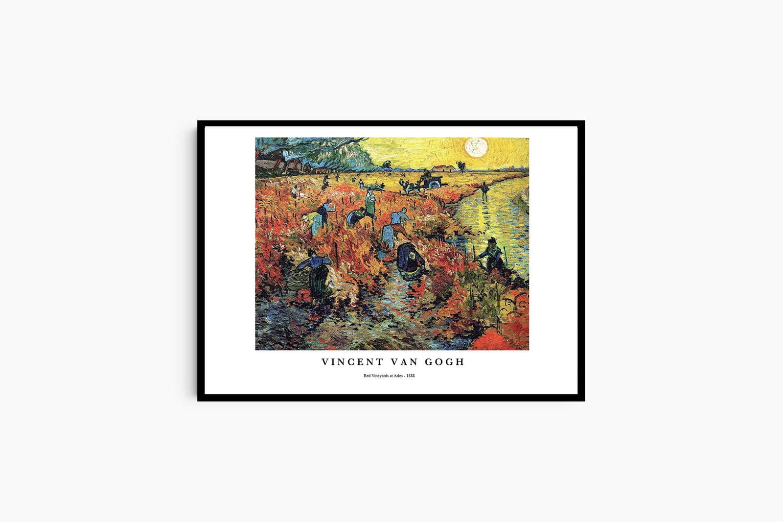 "Vincent Van Gogh - Red Vineyards at Arles Poster"