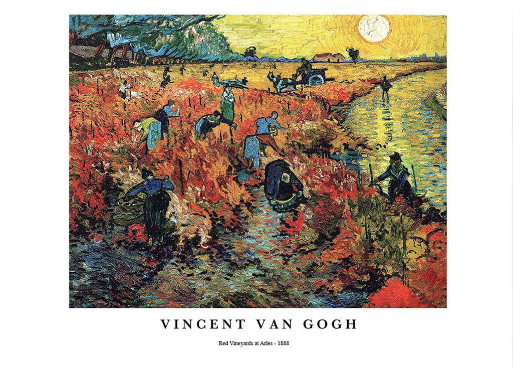 "Vincent Van Gogh - Red Vineyards at Arles Poster"