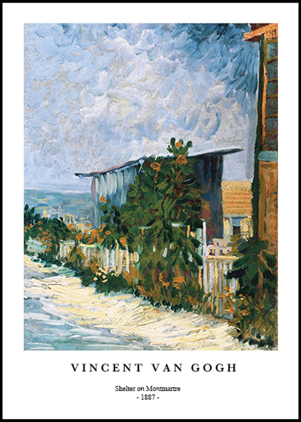 "Vincent Van Gogh - Shelter on Montmartre Poster"