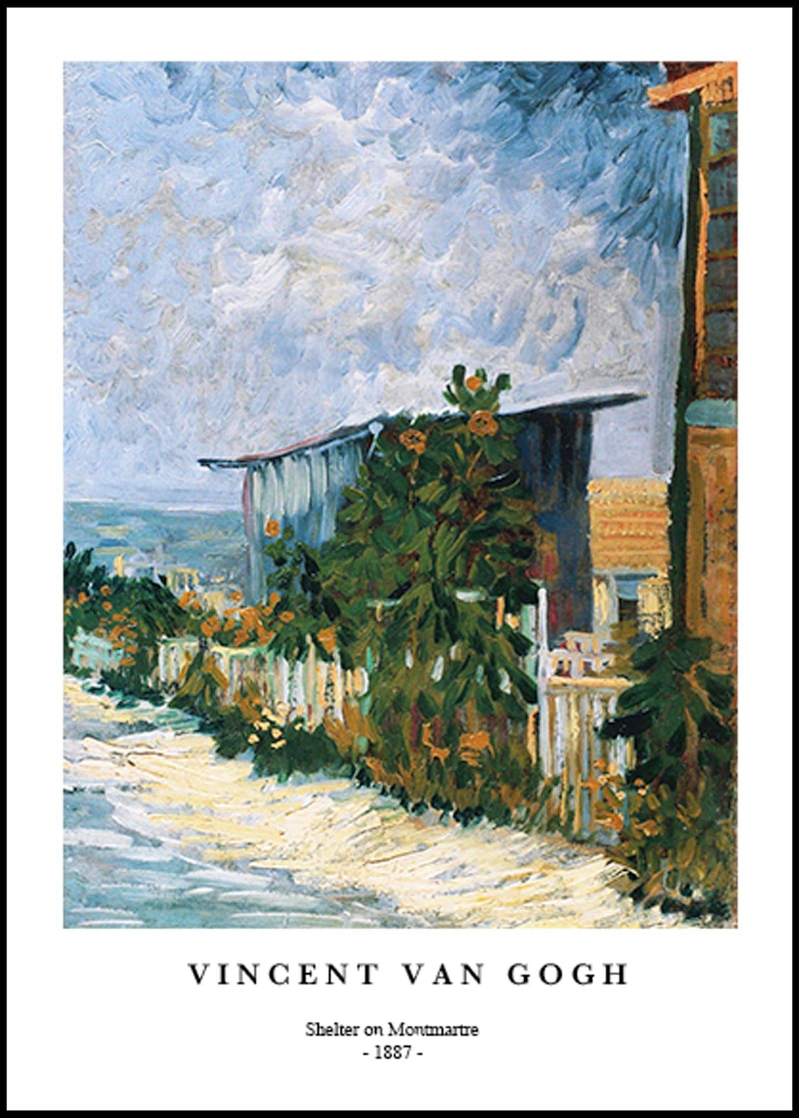 "Vincent Van Gogh - Shelter on Montmartre Poster"