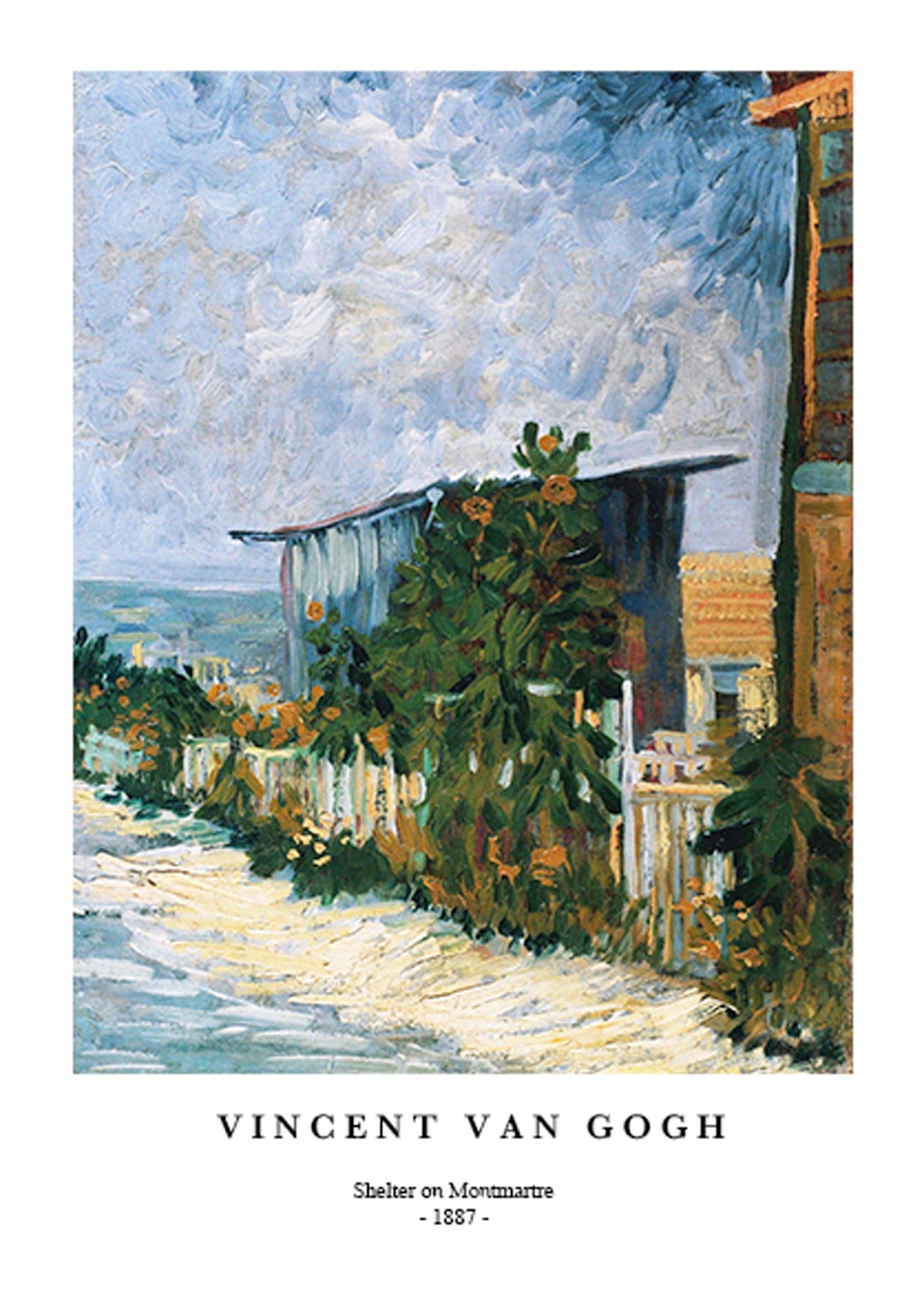 "Vincent Van Gogh - Shelter on Montmartre Poster"