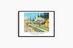 "Vincent Van Gogh - Orchard Bordered by Cypresses Poster"
