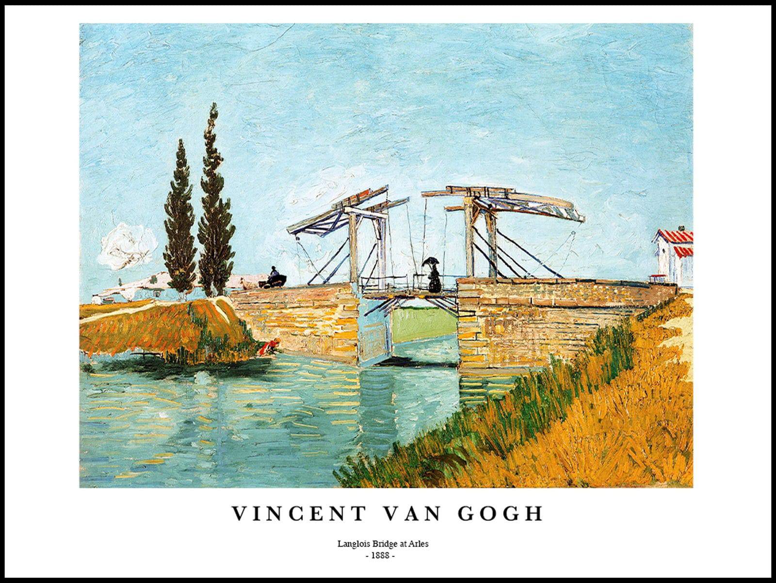 "Vincent Van Gogh - Langlois Bridge at Arles Poster"