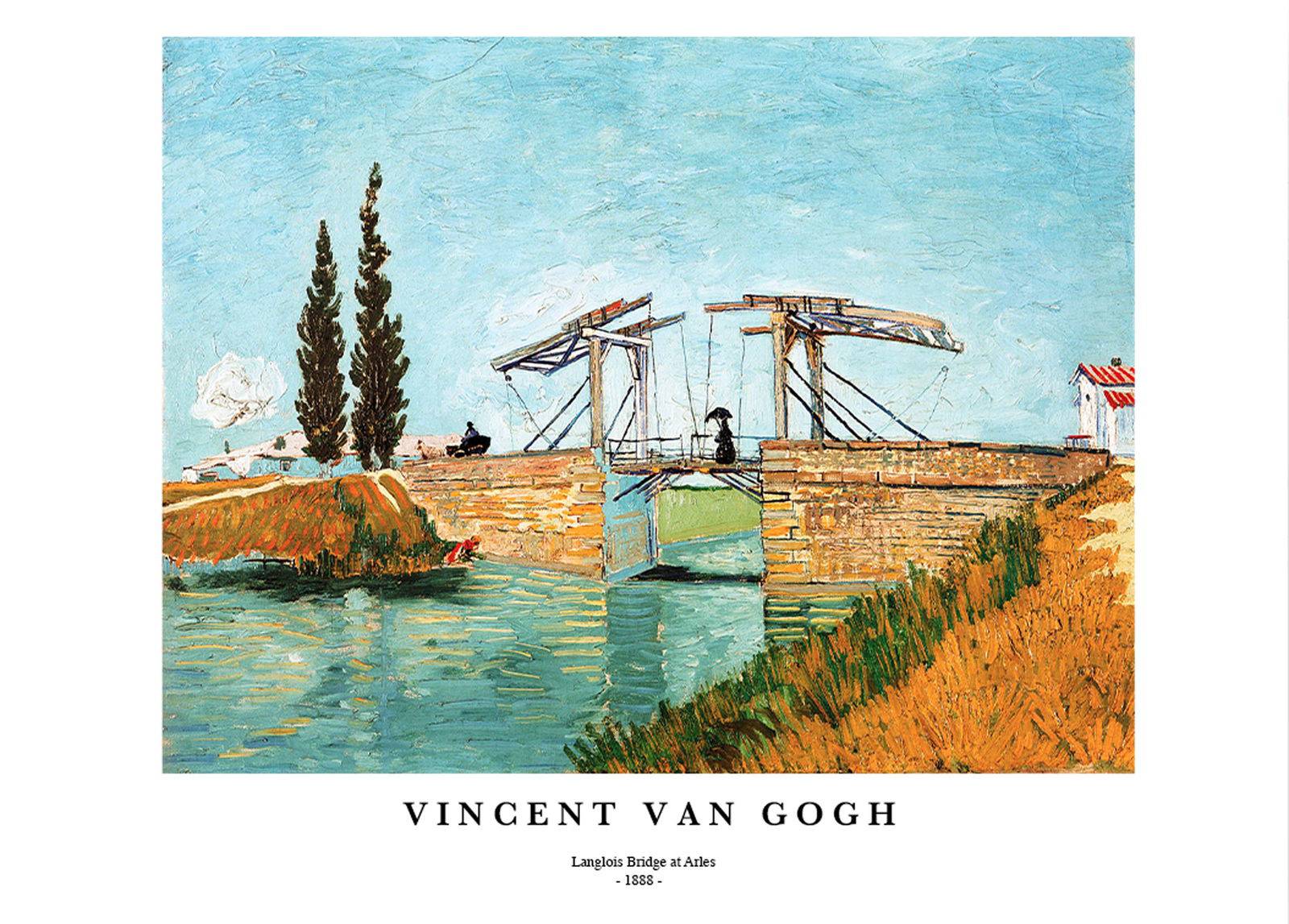 "Vincent Van Gogh - Langlois Bridge at Arles Poster"