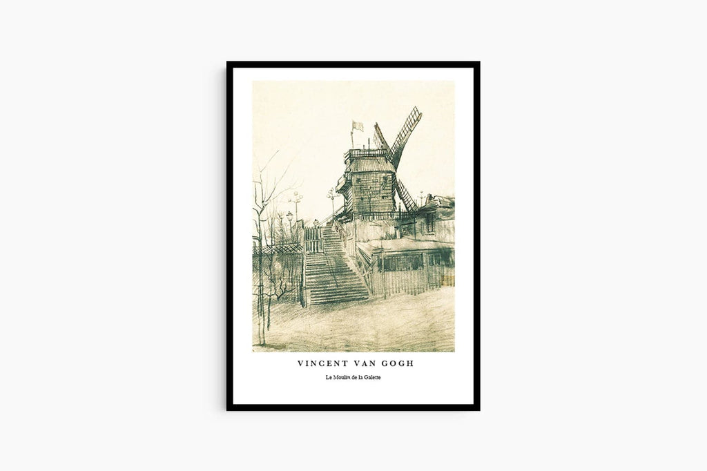 "Vincent Van Gogh - Le Moulin de la Galette Poster"