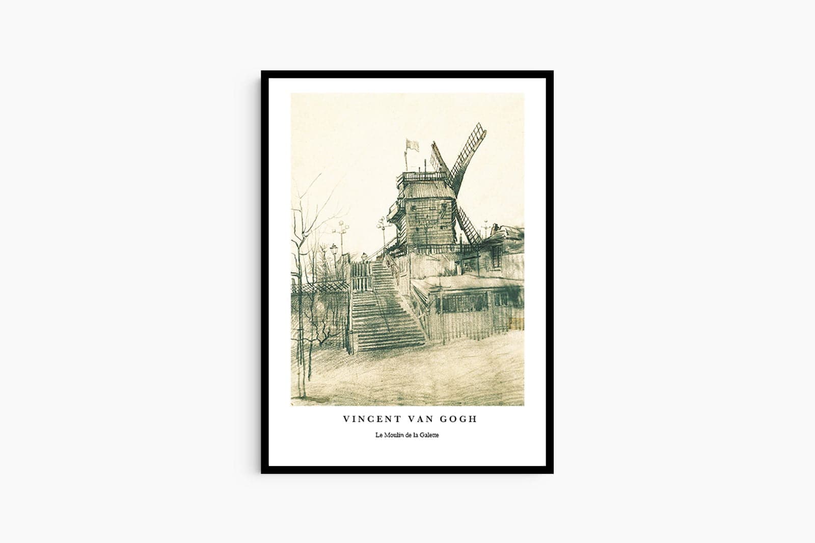 "Vincent Van Gogh - Le Moulin de la Galette Poster"