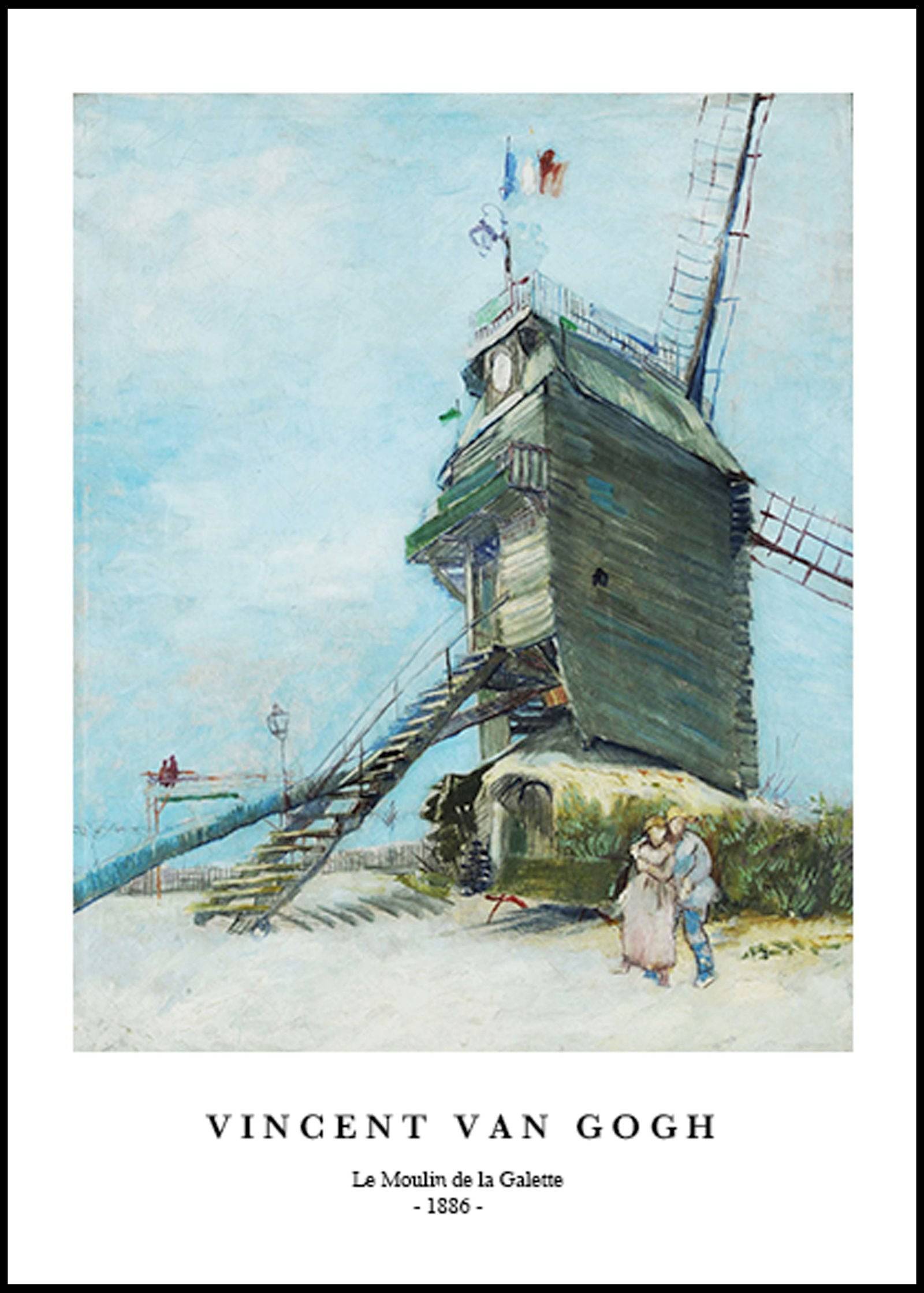"Vincent Van Gogh - Le Moulin de la Galette Poster"
