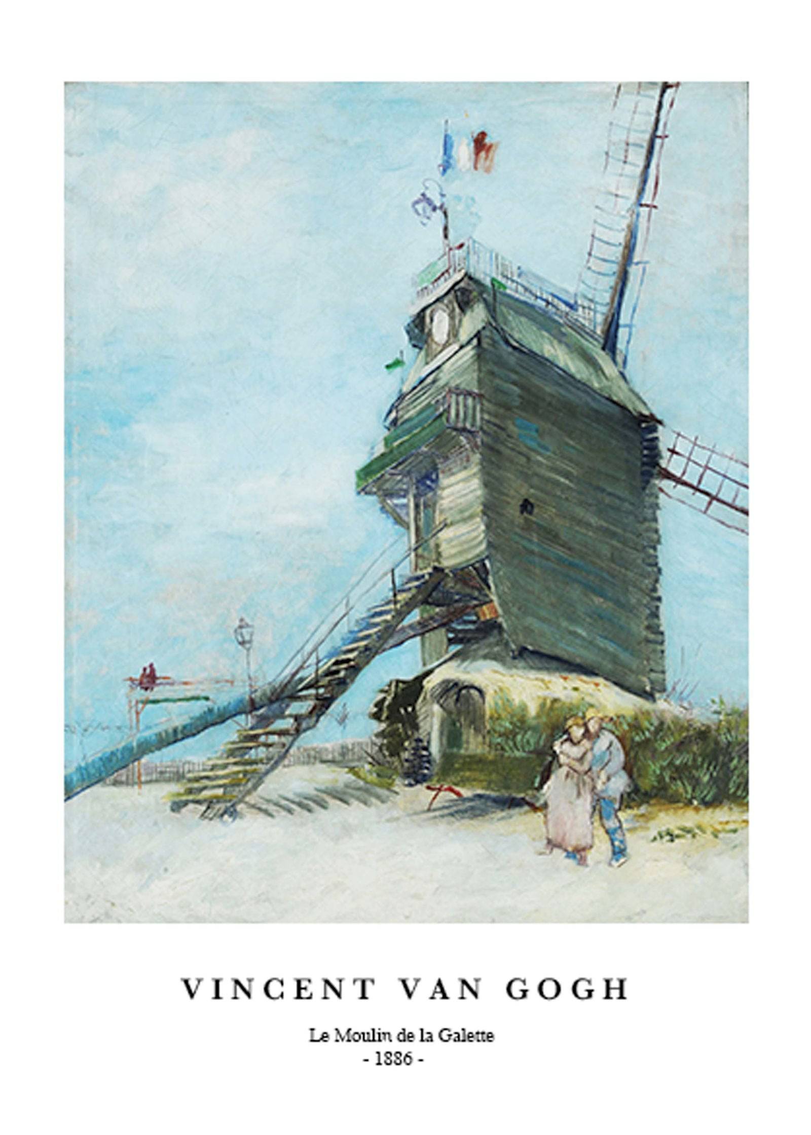 "Vincent Van Gogh - Le Moulin de la Galette Poster"