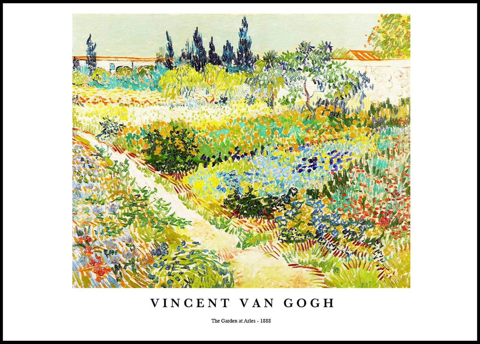 "Vincent Van Gogh - The Garden at Arles Poster"