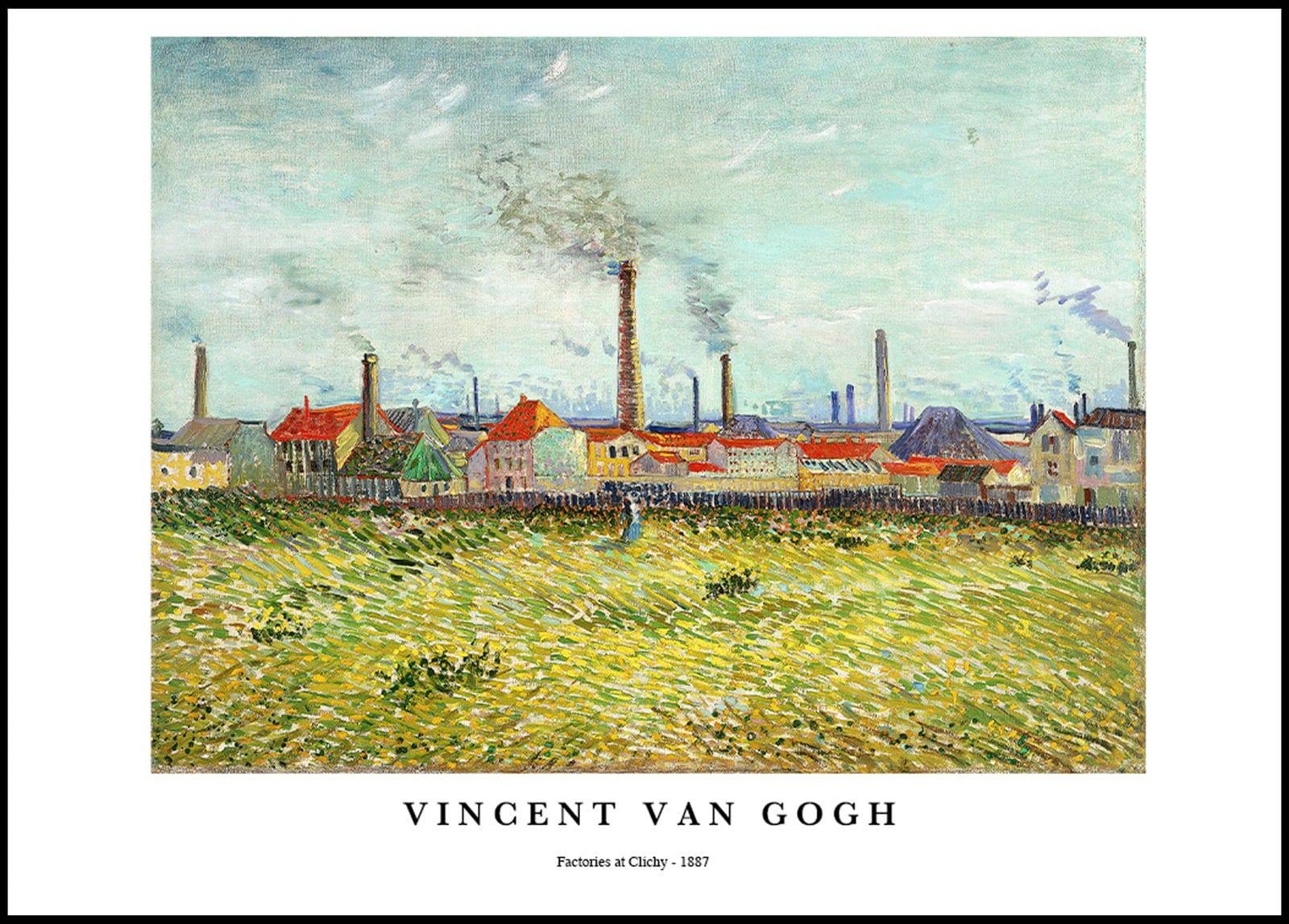 "Vincent Van Gogh - Factories at Clichy Poster"