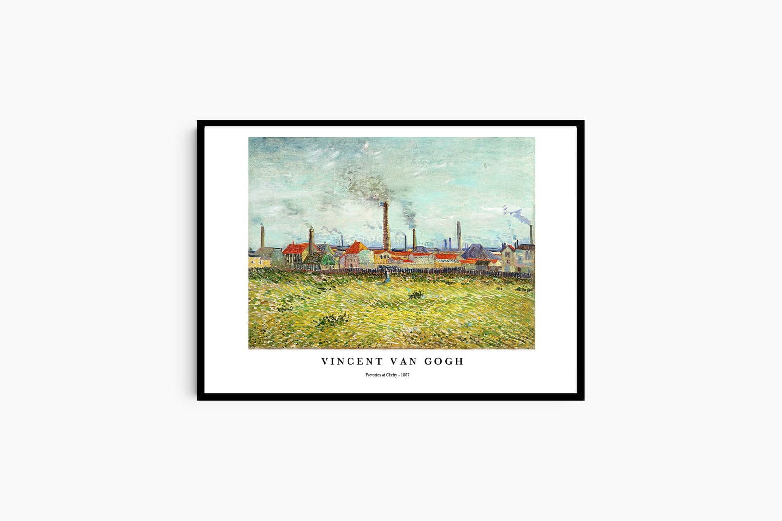 "Vincent Van Gogh - Factories at Clichy Poster"