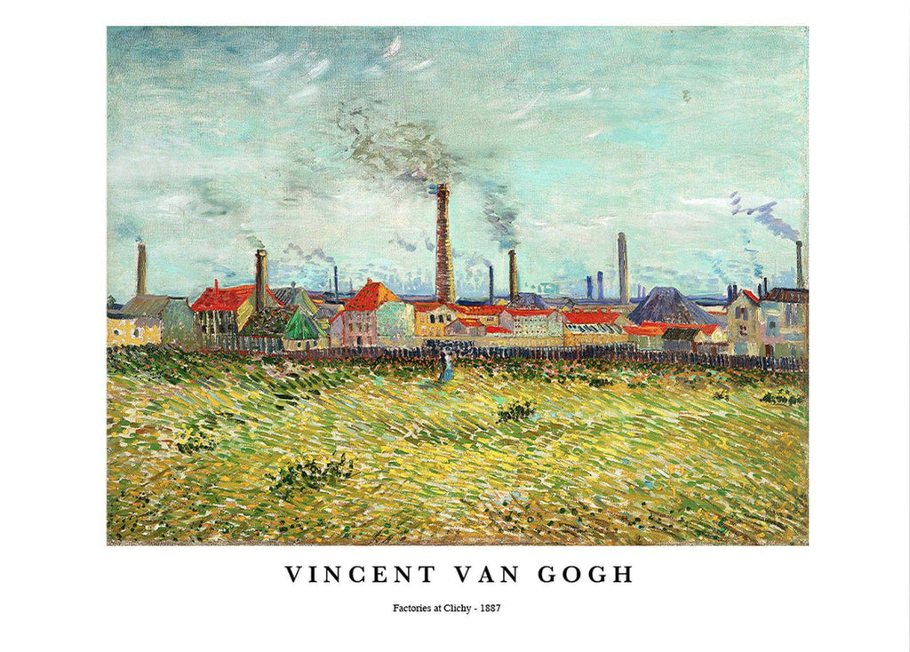 "Vincent Van Gogh - Factories at Clichy Poster"