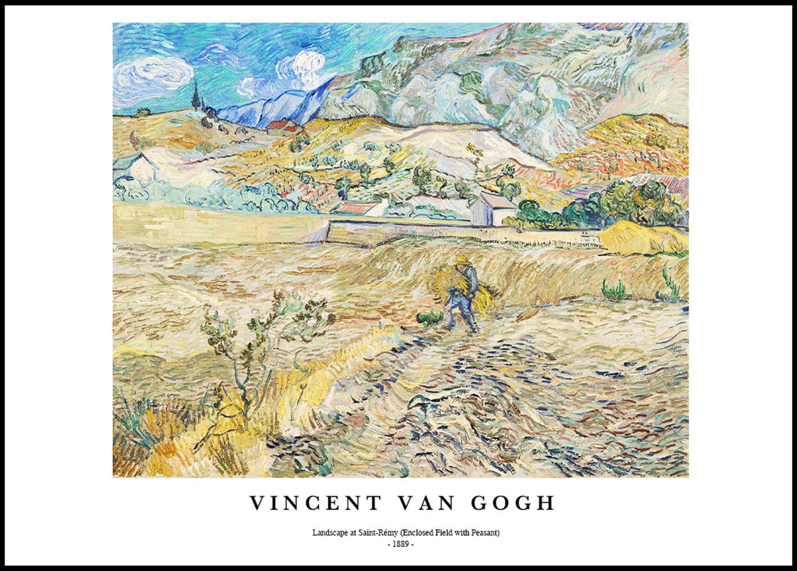 Vincent Van Gogh - Landscape at Saint-Rémy Poster – Hakyarts
