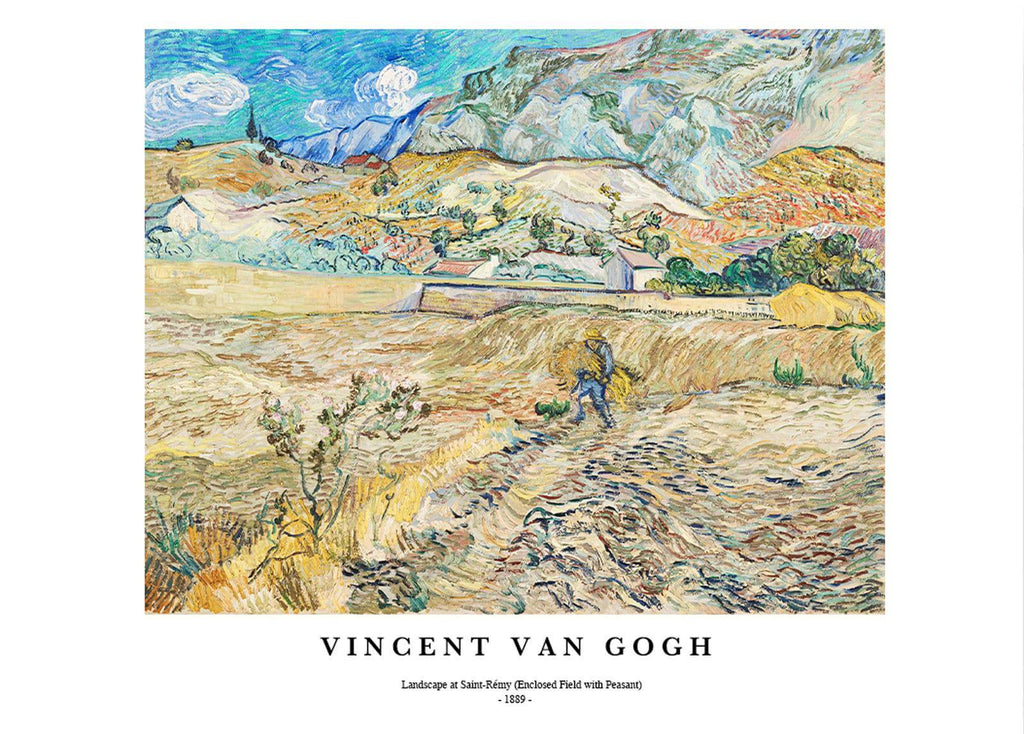 "Vincent Van Gogh - Landscape at Saint-Rémy Poster"