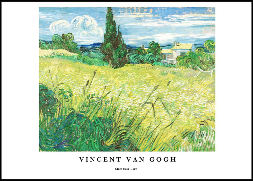 "Vincent Van Gogh - Green Field Poster"