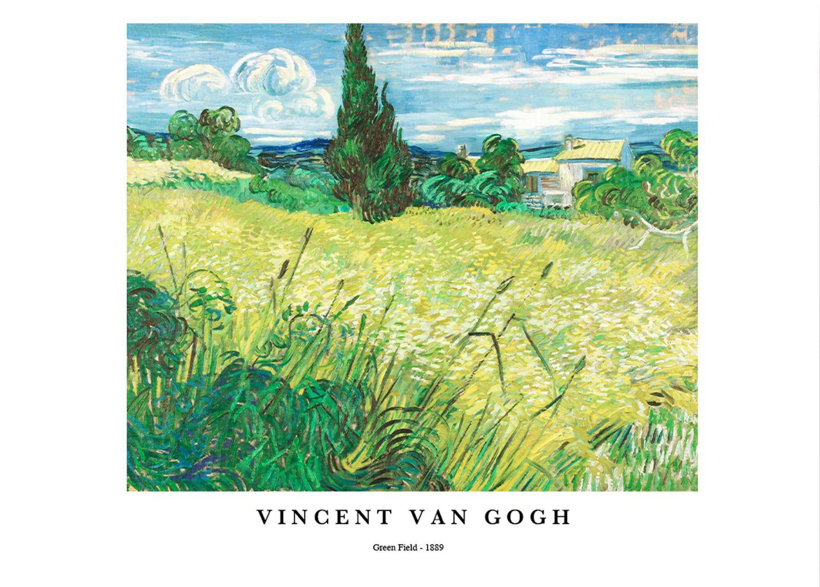 "Vincent Van Gogh - Green Field Poster"