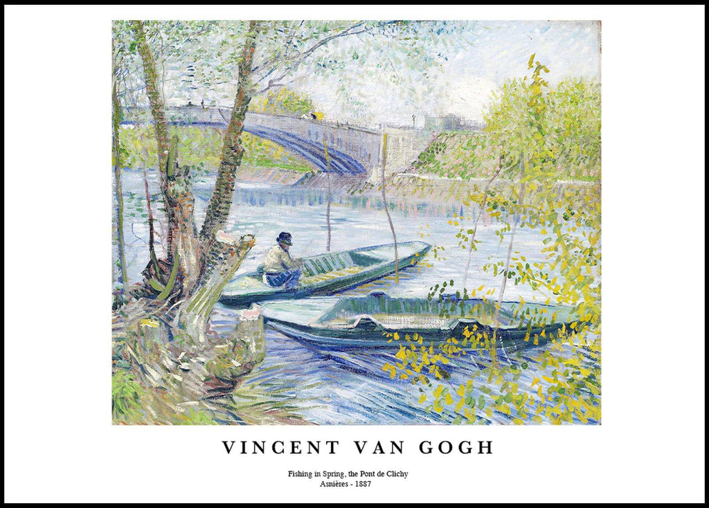 "Vincent Van Gogh - Fishing in Spring Poster"