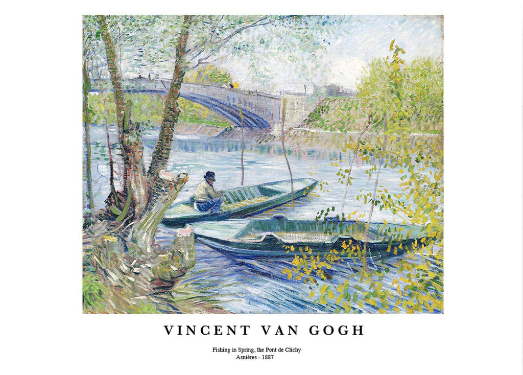 "Vincent Van Gogh - Fishing in Spring Poster"