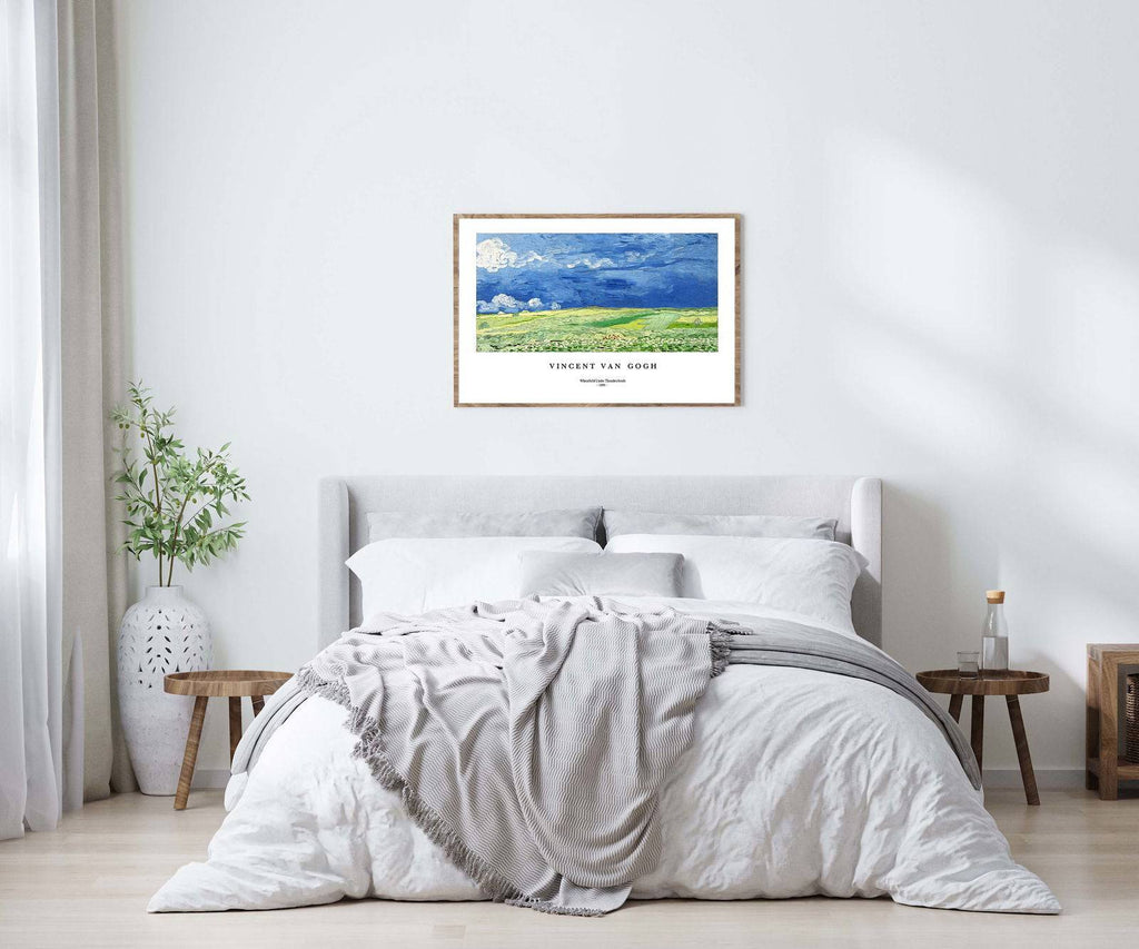 "Vincent Van Gogh - Wheatfield Under Thunderclouds Poster"