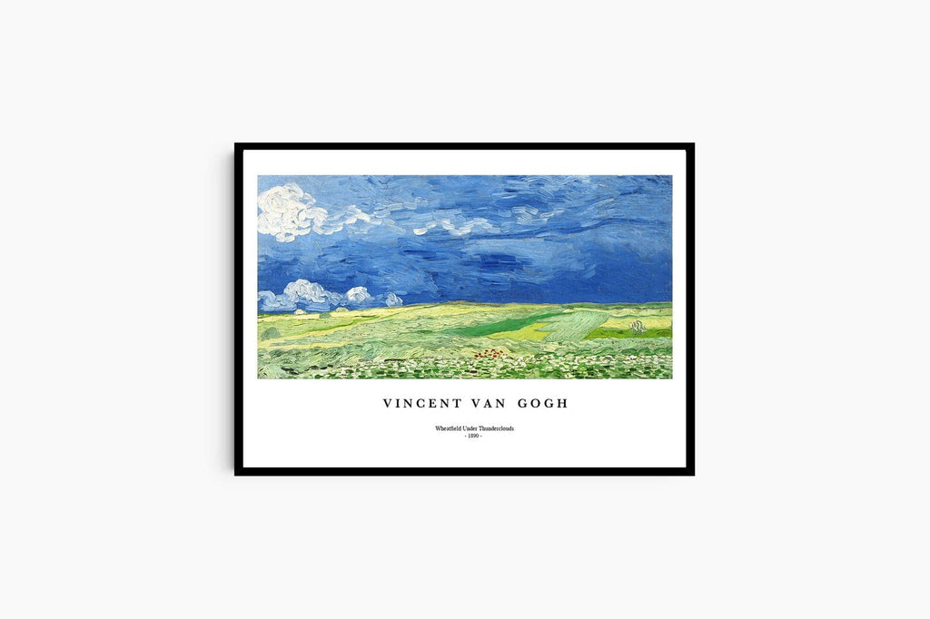 "Vincent Van Gogh - Wheatfield Under Thunderclouds Poster"