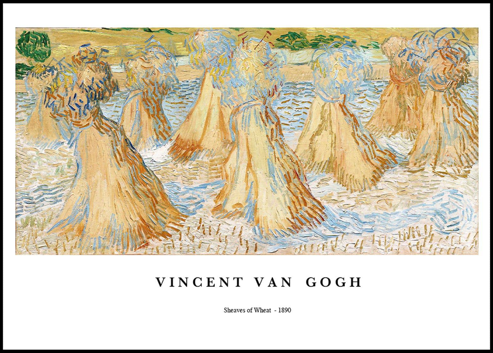 "Vincent Van Gogh - Sheaves of Wheat Poster"