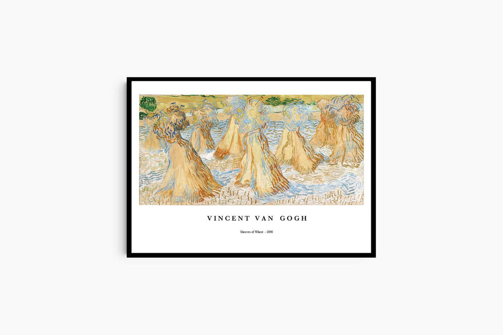 "Vincent Van Gogh - Sheaves of Wheat Poster"