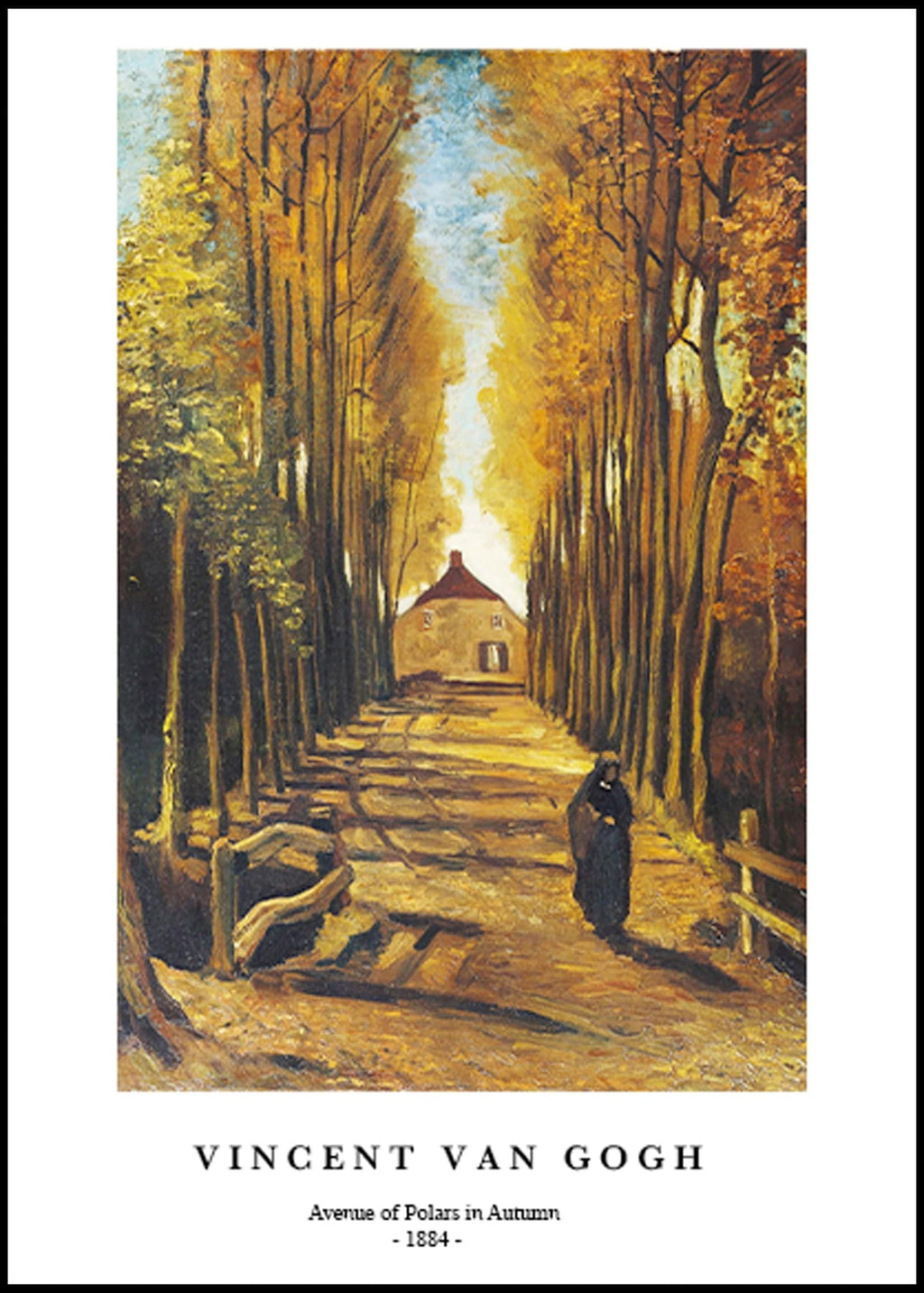 "Vincent Van Gogh - Avenue of Polars in Autumn Poster"
