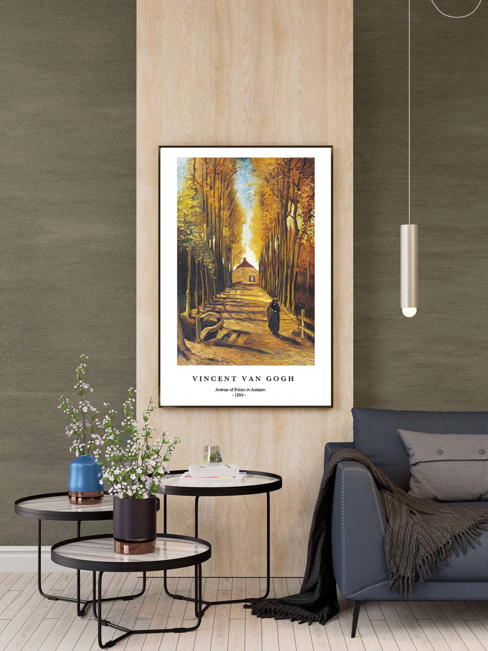 "Vincent Van Gogh - Avenue of Polars in Autumn Poster"