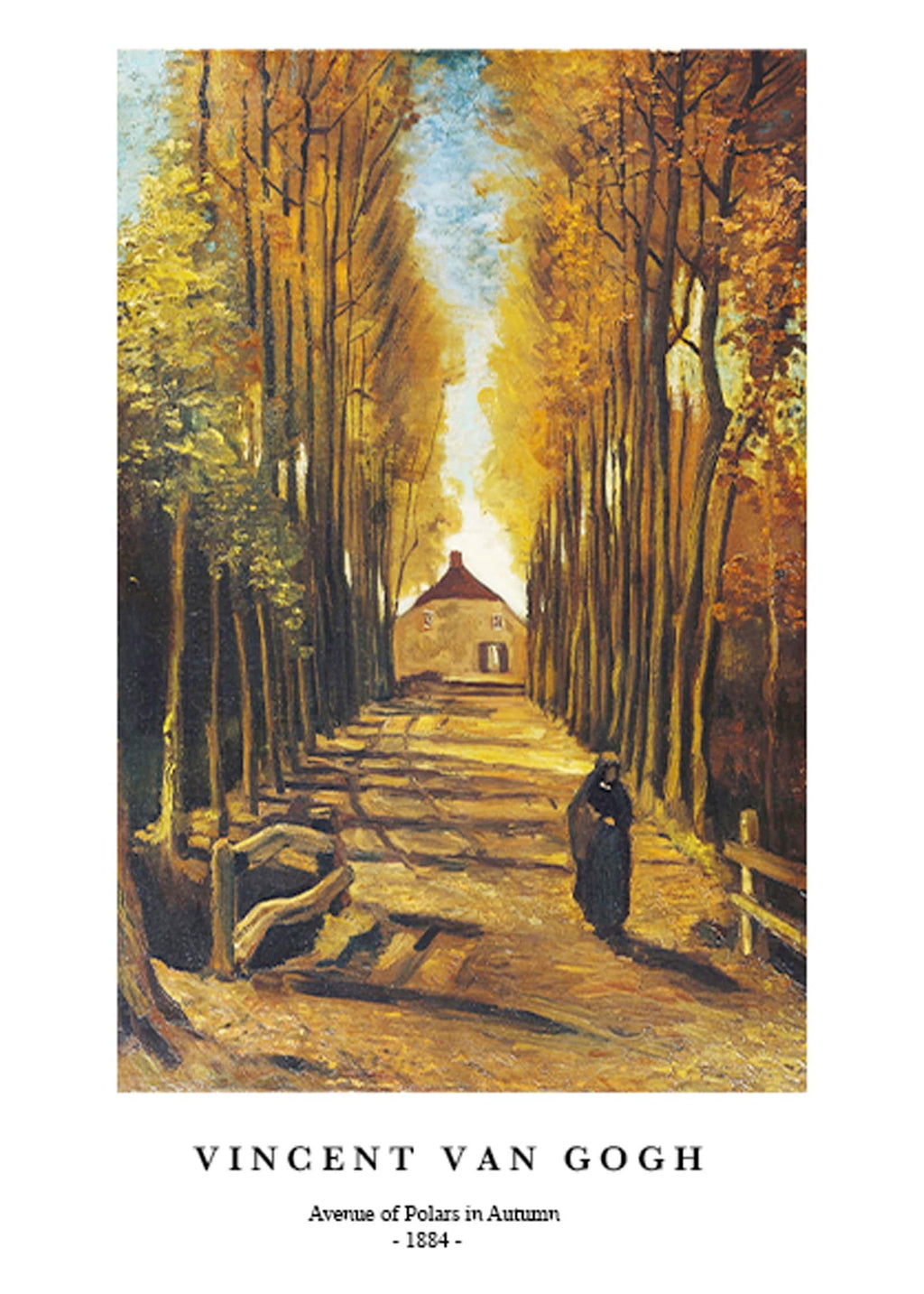 "Vincent Van Gogh - Avenue of Polars in Autumn Poster"