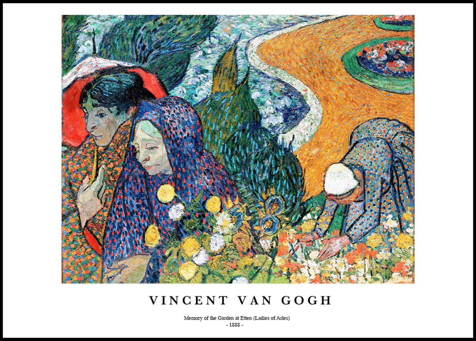 "Vincent Van Gogh - Memory of the Garden at Etten Poster"