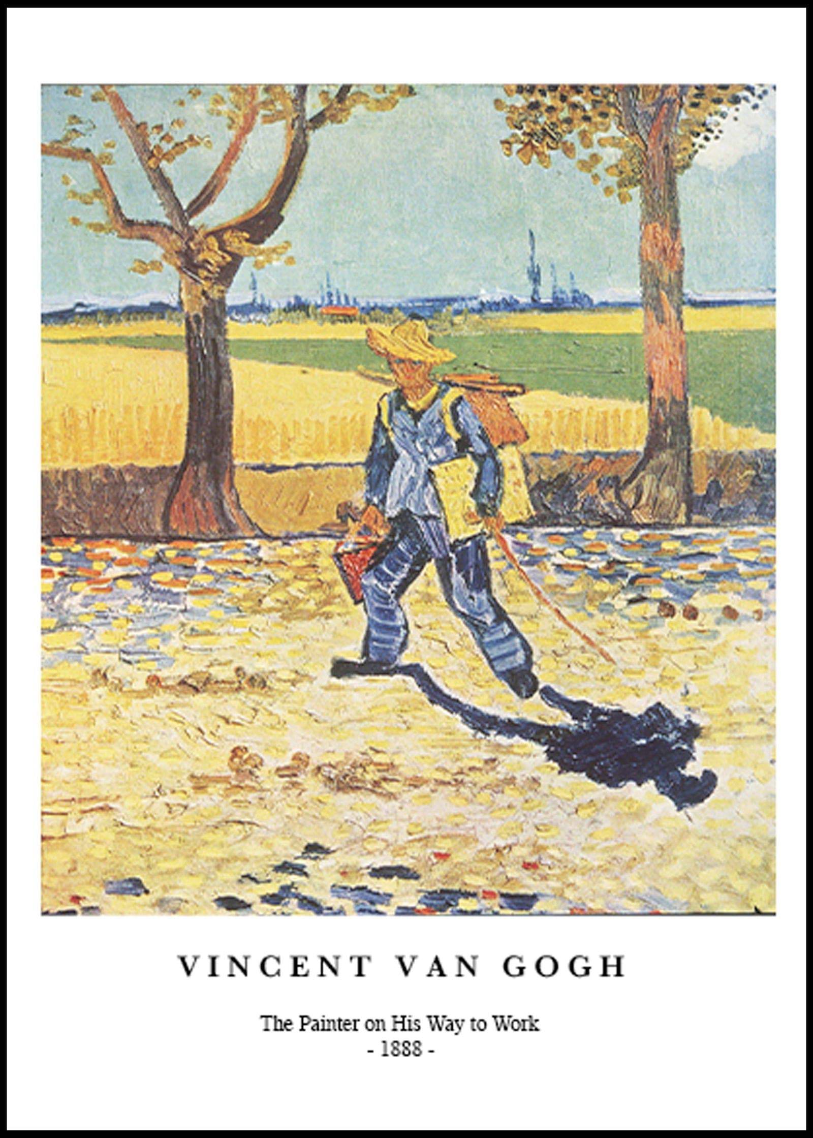 "Vincent Van Gogh - The Painter on His Way to Work Poster"