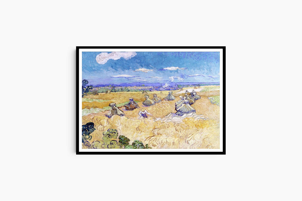 "Vincent Van Gogh - Wheat Stacks with Reaper"