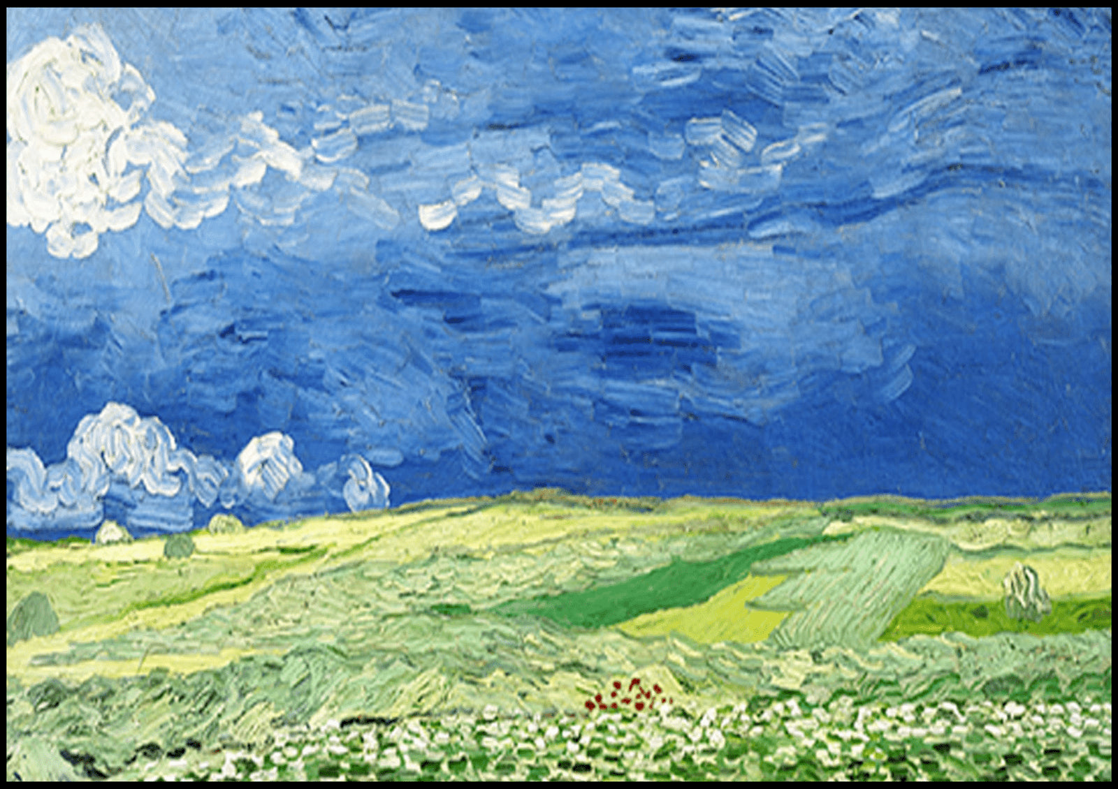 "Vincent Van Gogh - Wheatfield Under Thunderclouds"