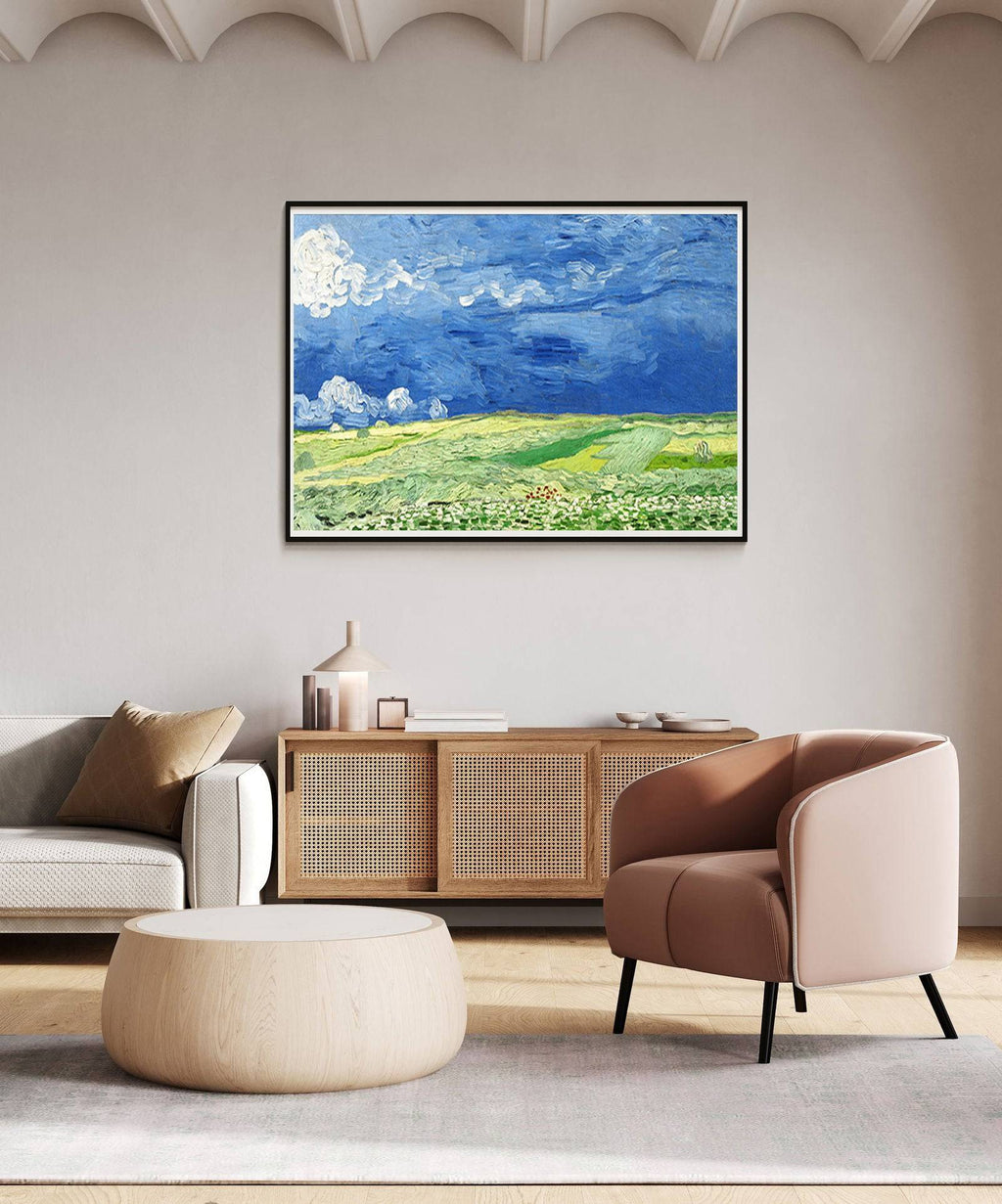 "Vincent Van Gogh - Wheatfield Under Thunderclouds"