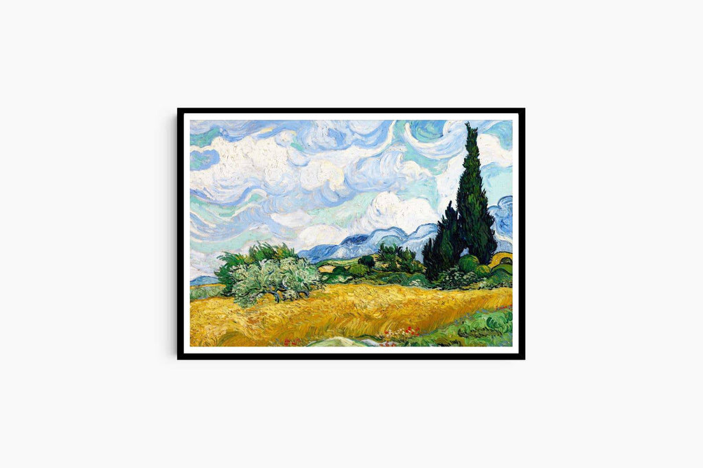 "Vincent Van Gogh - Wheat Field with Cypresses"