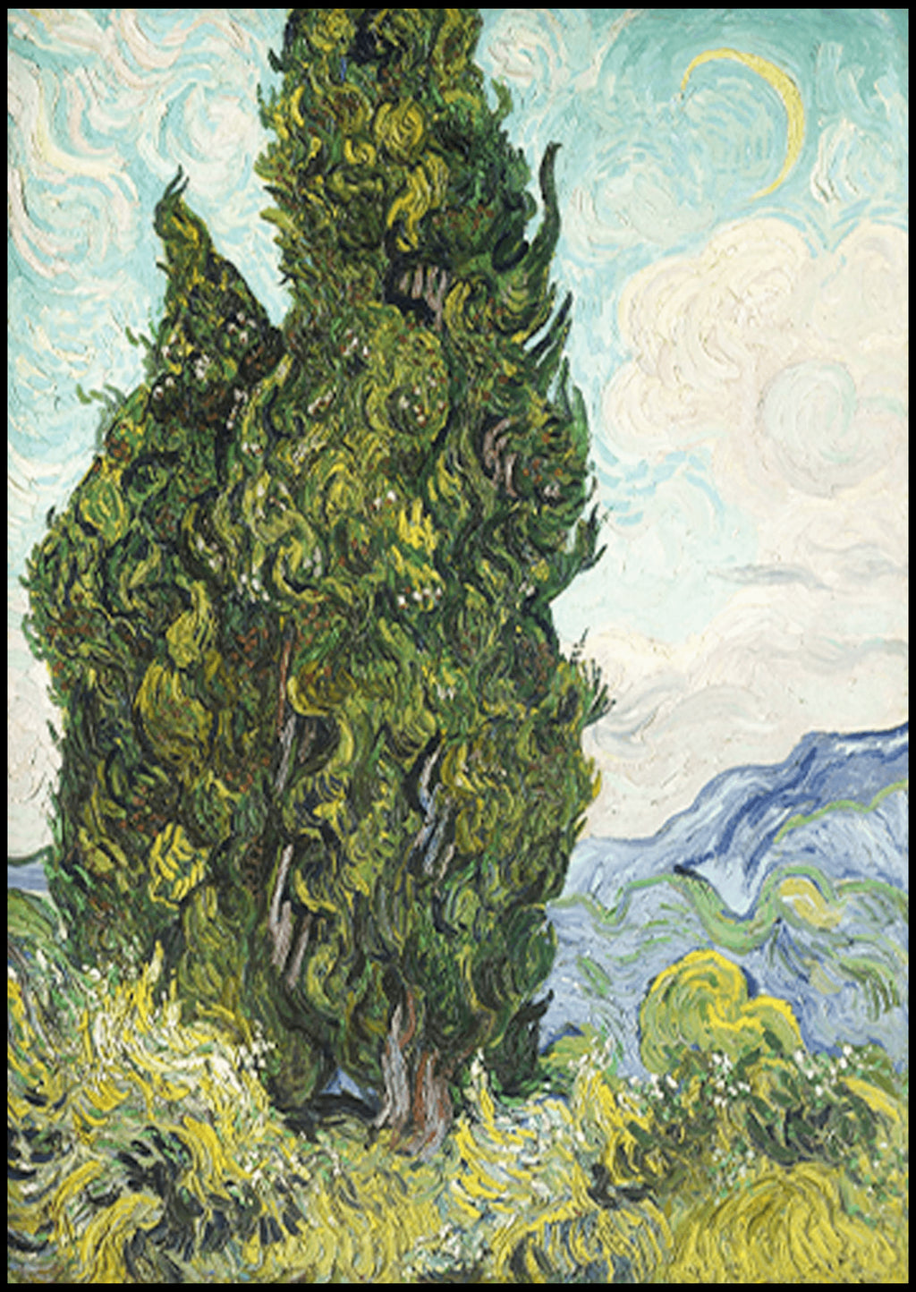 "Vincent Van Gogh - Cypresses"